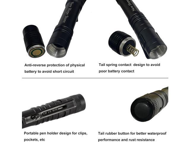 Pen Flashlight, Led Mini Penlight Super Bright Pocket Clip Pen Light Compact Flashlight for Inspection, Repair, Camping, About 1000 Lumens IPX5...