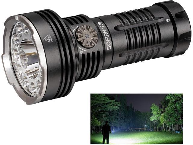 sofirn IF30 Flashlight High Lumens, 12000 Lumens Ultra Bright Flashlight with 685 Meters Beam Distance Spotlight, Rechargeable Flashlight USB C,.