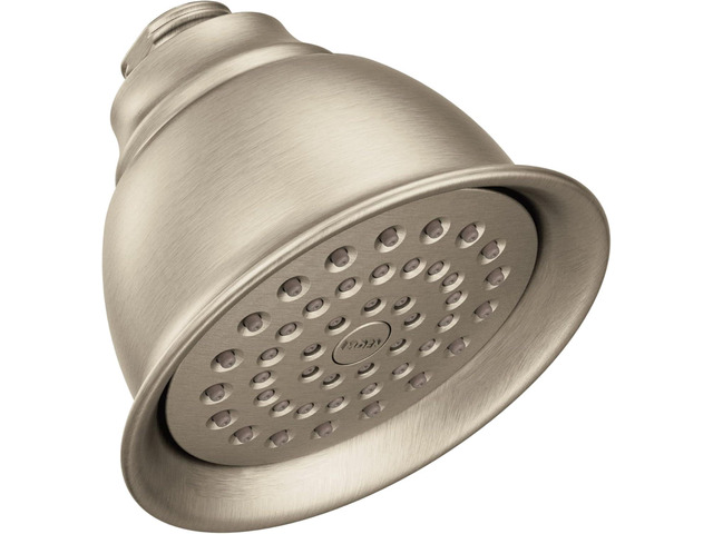 Moen Moenflo XL Brushed Nickel Single Function Showerhead, 6302BN