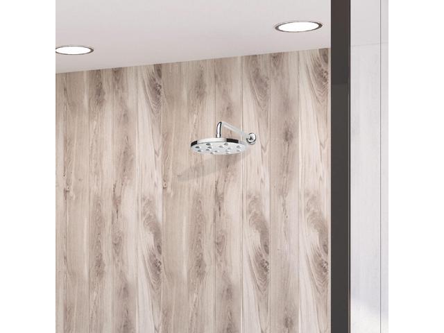 Homewerks HS31-R125CH Rain Can Shower Head 8.9 Inches, Luxurious Air Infused Water Flow 2.5 GPM, Chrome Finish