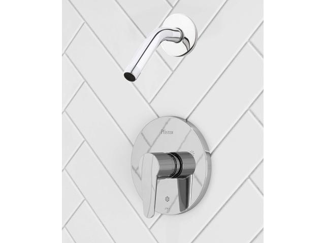 Pfister R890600 Pfirst Modern 1-Handle Shower Trim Only Less Showerhead, Polished Chrome