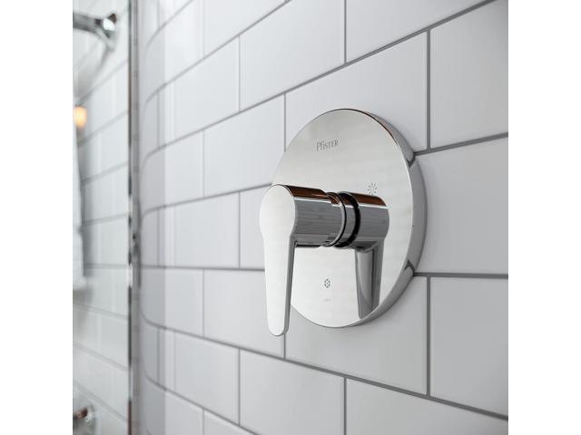 Pfister R890600 Pfirst Modern 1-Handle Shower Trim Only Less Showerhead, Polished Chrome