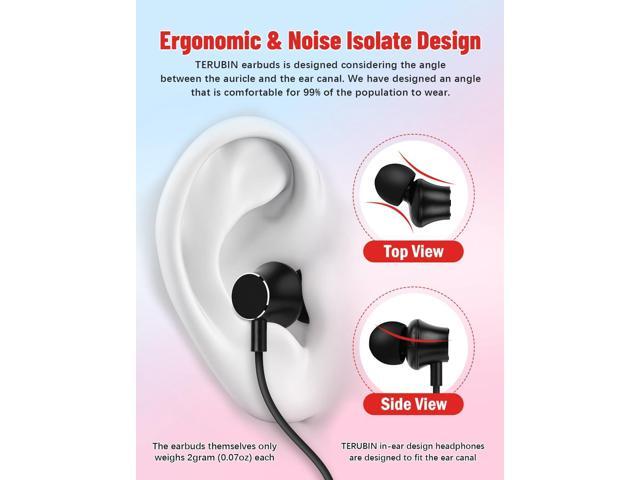 Neckband Bluetooth Headphones, 120H Long Playtime Wireless Stereo Neckband Earbuds with Microphone, Waterproof Around The Neck Headphones in Ear...