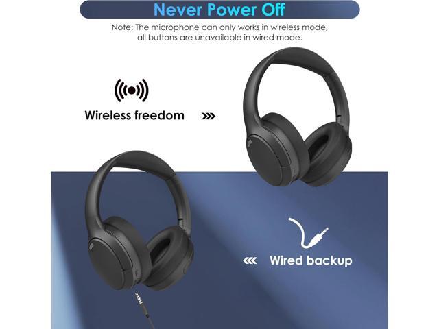 Bluetooth Headphones, Wireless Over Ear Headphones with HiFi Stereo Microphone, Foldable Lightweight On Ear 5.4 Headphones with Deep Bass for...