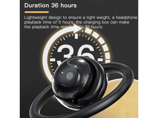Ows Hanging Earphones 5.4 Bluetooth, Air Conduction Wireless Bluetooth Earphone, Bluetooth BT 5.4 Low Latency, Open Ear Headphones IPX5 Waterproof...