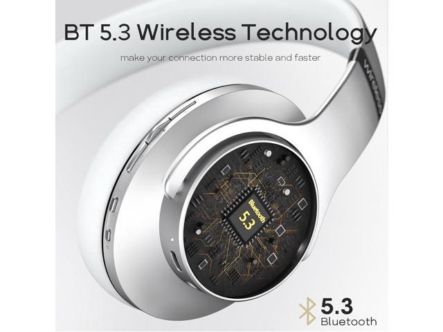 DOQAUS Bluetooth Headphones Over Ear, 90 Hours Playtime Wireless Headphones with 3 EQ Modes, Noise Isolating HiFi Stereo Headphones with Deep Bass,...