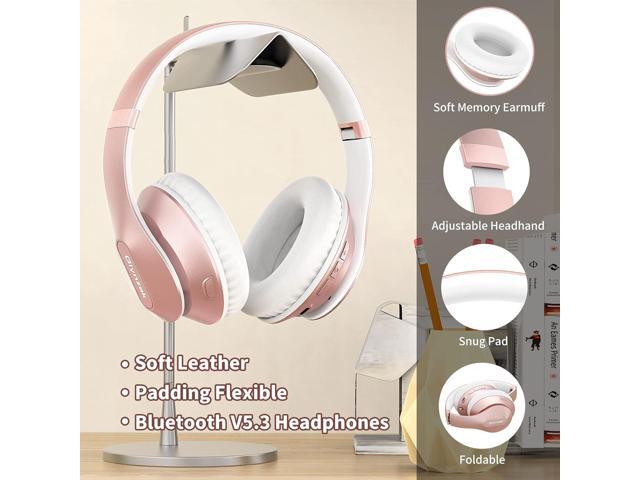 Wireless Bluetooth Headphones Over Ear 65H Playtime HiFi Stereo Headset with Microphone and 6EQ Modes Foldable Bluetooth V5.3 Headphones for Travel...
