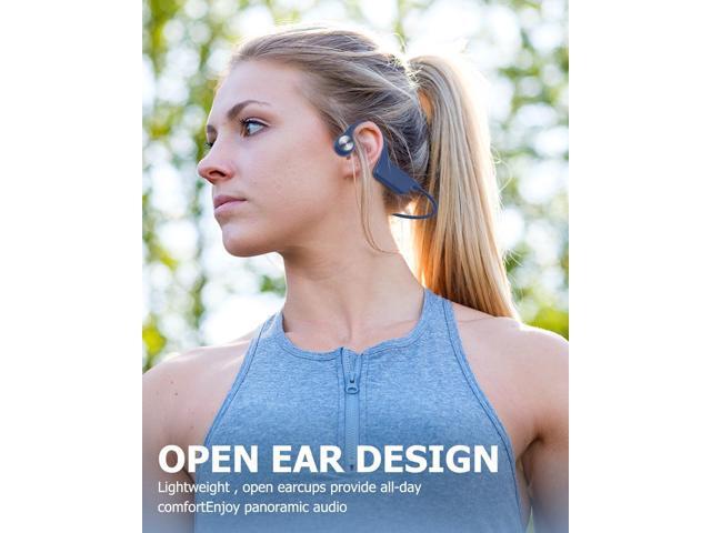 SANOTO Bone Conduction Headphones Bluetooth 5.3, Open Ear Headphones Wireless Bluetooth with 8 Hours Playtime Long Battery Life,IPX5 Waterproof...
