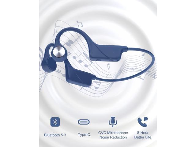 SANOTO Bone Conduction Headphones Bluetooth 5.3, Open Ear Headphones Wireless Bluetooth with 8 Hours Playtime Long Battery Life,IPX5 Waterproof...