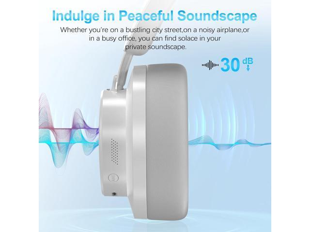 Noise Cancelling Headphones Wireless Bluetooth, Over Ear Headphones Bluetooth with Microphone, Cancelling Wireless Headphones Over Ear, 65h...