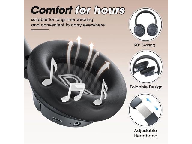 BERIBES Upgraded Hybrid Active Noise Cancelling Headphones with Transparent Modes,70H Playtime Bluetooth Headphones Wireless Bluetooth with Mic,...