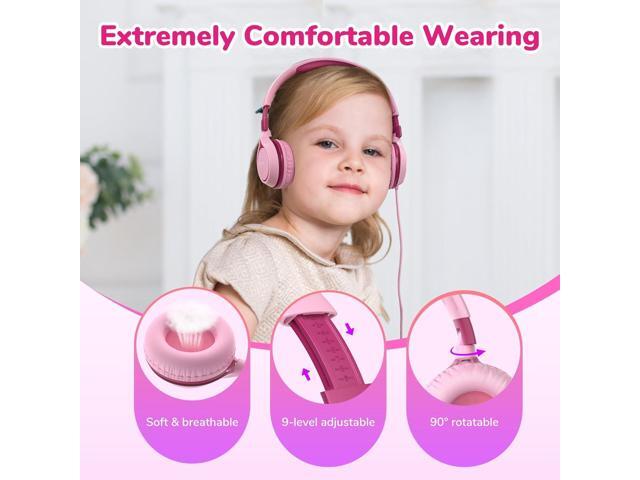 EarFun S1 Kids Headphones, Foldable Wired Headphones for Kids, 85dB Volume Limit, Stereo Sound, Adjustable Headband, Portable Lightweight On-Ear...
