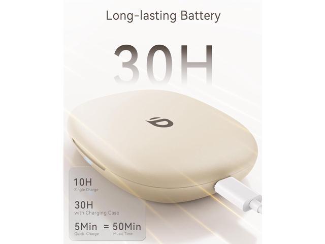Open Ear Earbuds, True Wireless Open Ear Headphones with Earhooks, Air Conduction Earphones, Touch Control, Dual Noise-Cancelling Mics, Up to 30...