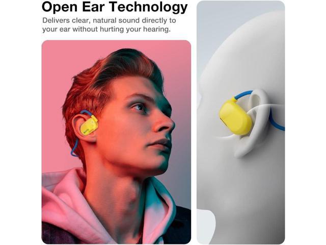 Purity Air Open Ear Headphones - True Air Conduction Wireless Bluetooth Open Ear Earbuds with Dual Mic for iPhone/Android - Secured Long Wearing...