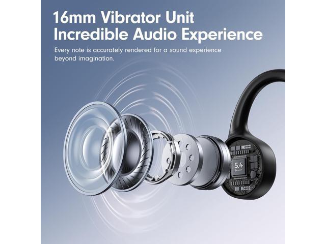 Bone Conduction Headphones,Open Ear Headphones Bluetooth5.4 with Mic,Wireless Headphones 10H Playtime, Waterproof Sport Headphones Suitable for...