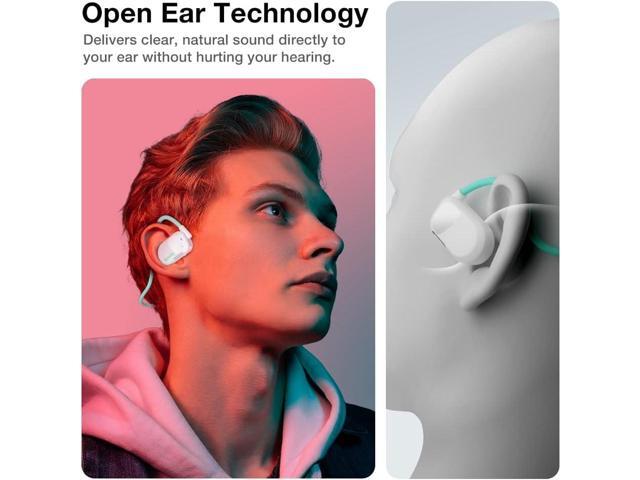 Purity Air Open Ear Headphones - True Air Conduction Wireless Bluetooth Open Ear Earbuds with Dual Mic for iPhone/Android - Secured Long Wearing...