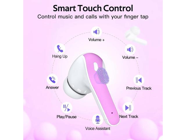 TAGRY Bluetooth Headphones True Wireless Earbuds 60H Playback LED Power Display Earphones with Wireless Charging Case IPX5 Waterproof in-Ear...