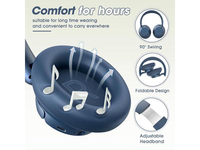 BERIBES Upgraded Hybrid Active Noise Cancelling Wireless Headphones with Transparent Modes,70H Playtime Bluetooth Headphones Wireless with Mic,...