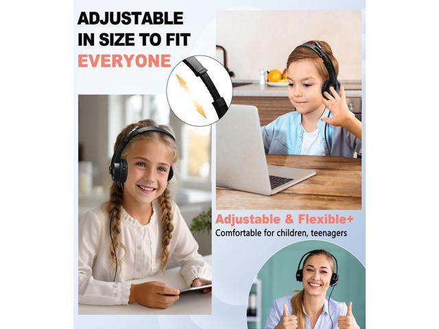 Bulk Headset with Microphone for Classroom School (10 Pack),Noise Cancelling Computer Headphones with Microphone for Office,Durable 3.5mm Wired...