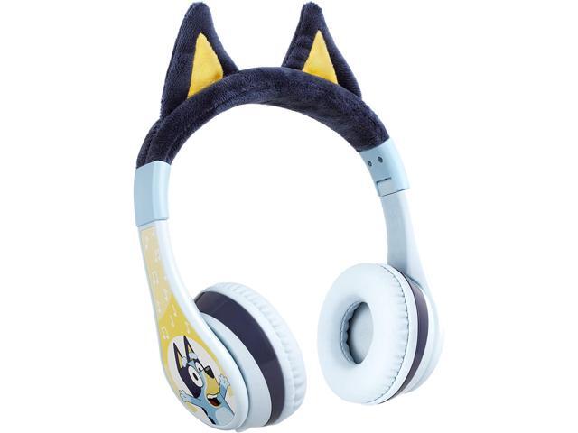 eKids Bluey Bluetooth Headphones for Kids, Wireless Headphones with Microphone Includes Aux Cord, Volume Reduced Kids Foldable Earphones for...