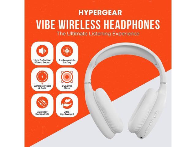HyperGear Vibe Bluetooth Wireless Headphones - Over-Ear Wireless Headphones with Noise Isolating Fit, Built-in Mic & Controls, Memory Foam Ear Cups...