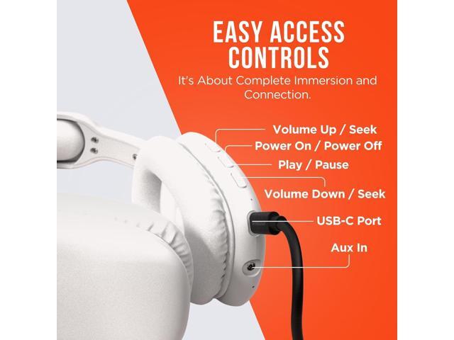 HyperGear Vibe Bluetooth Wireless Headphones - Over-Ear Wireless Headphones with Noise Isolating Fit, Built-in Mic & Controls, Memory Foam Ear Cups...