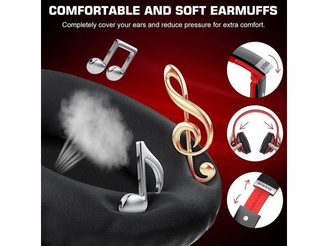 6S Bluetooth Headphones Over-Ear, Hi-Fi Stereo Foldable Wireless Stereo Headsets Earbuds with Built-in Mic, Volume Control, FM for...