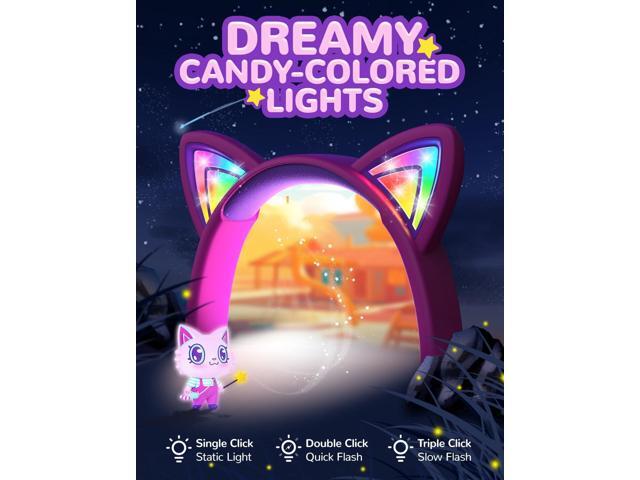 iClever Kids Headphones Cat Ear, LED Light Up, 85dBA Safe Volume, Stereo Sound Toddler Headphones for Travel School, Foldable 3.5mm Wired Kids...