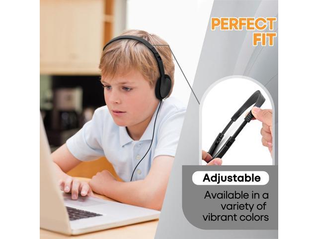 50 Pack Classroom Headphones Bulk for School Kids Students, Wholeslae Wired Durable Earphones Class Set for Children Toddler Teens Boys Girls and...
