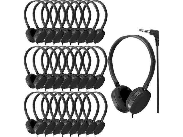 CN-Outlet Bulk Earbud Headphones 25 Pack for Classroom Kids,Wholeslae Wired Durable Earphones Class Set for Students Children Toddler Teens Boys...