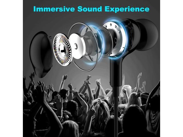 USB C Headphones for iPhone 16 Wired Earphones for Samsung Galaxy S24/S23/S22/S25 Ultra for iPhone 15 Pro Wired Earbuds with Mic Stereo Noise...