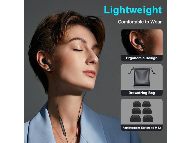 USB C Headphones for iPhone 16 Wired Earphones for Samsung Galaxy S24/S23/S22/S25 Ultra for iPhone 15 Pro Wired Earbuds with Mic Stereo Noise...