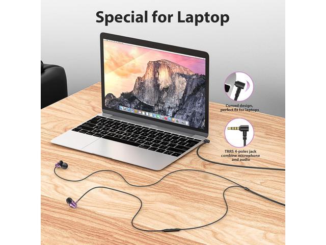 Wired Earbuds for School Chromebook Laptop PC, Noise Canceling Ear Buds with 3.5mm Plug in Audio Jack Microphone HiFi Stereo Wired Headphone Corded...