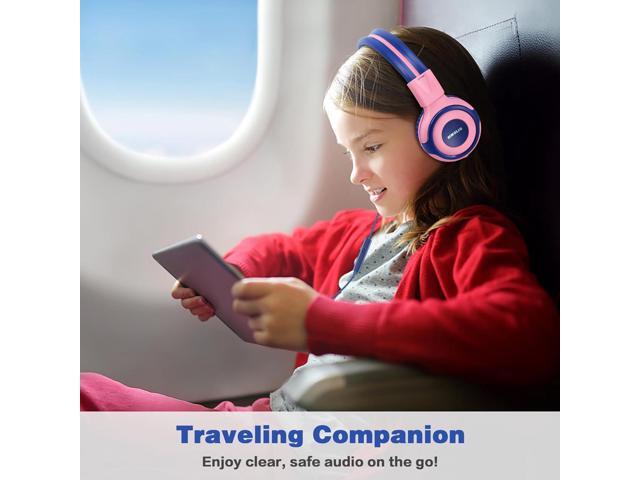 SIMOLIO 2 Pack Headphones for Kids with Mic, 75dB/85dB/94dB Safe Volume Limit, Wired Headphones for Girls Boys Children with Share Jack, On-Ear...