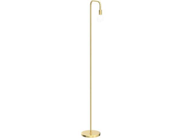 Globe Electric 67068 Holden 70' Floor Lamp, Matte Brass, in-Line On/Off Foot Switch