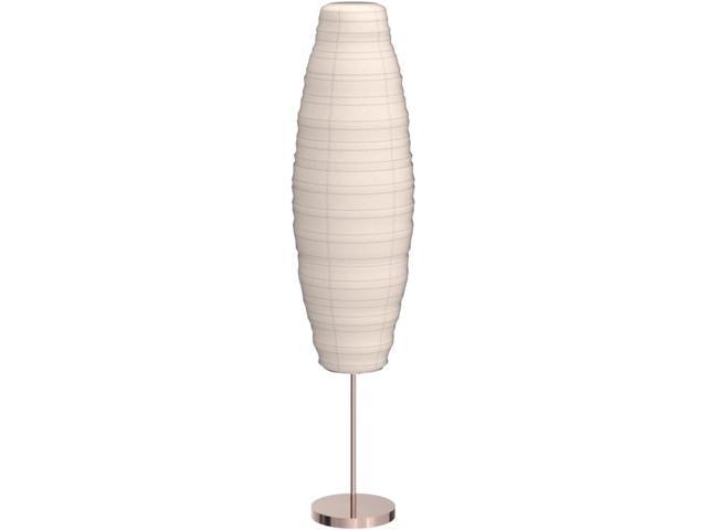 LIGHTACCENTS Rice Paper Floor Lamp 59-Inches Tall - Japanese Decor Standing Lamps for Bedrooms with White Paper Shade - Floor Lamps for Living Room...