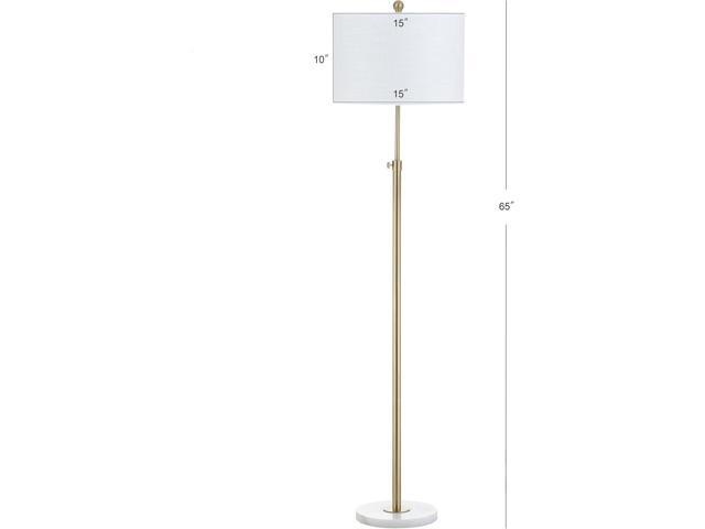 JONATHAN Y JYL3022A June 65' Adjustable Metal/Marble LED Floor Lamp, Modern, Contemporary, Elegant, Glam, Office, Living Room, Family Room, Dining...