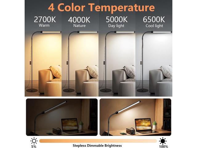 LED Floor Lamp for Reading Floor Lamp for Home Office Lash Light Tattoo Light Standing Lamp for Bedroom Task Craft Sewing Nail Lights
