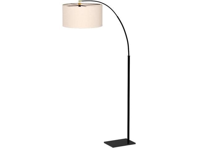 Brightech Logan Arc Floor Lamp, Bright Standing Lamp for Living Rooms, Offices & Bedrooms, Modern Living Room Décor, Tall Hanging Floor Lamp for...