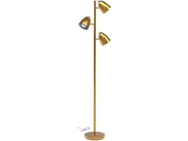 Brightech Jacob LED Standing Lamp, Modern Bright Floor Lamps for Living Rooms & Bedrooms, Tall LED Lighting Lamp with Adjustable 3 Light Tree ...