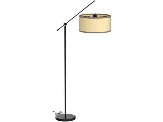 Brightech Hudson 2 - LED Floor lamp, Tall Lamp with Sturdy Base, Contemporary Arc Lamp for Living Rooms & Offices, Great Living Room Décor, Mid...