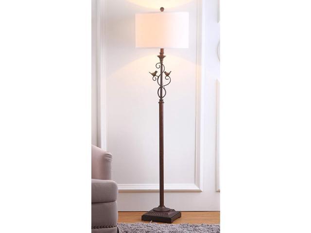SAFAVIEH Lighting Collection Birdsong Traditional Rustic Farmhouse Oil-Rubbed Bronze 61-inch Living Room Bedroom Home Office Standing Floor Lamp...