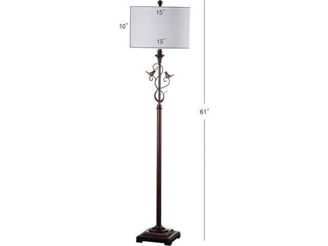 SAFAVIEH Lighting Collection Birdsong Traditional Rustic Farmhouse Oil-Rubbed Bronze 61-inch Living Room Bedroom Home Office Standing Floor Lamp...