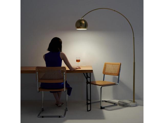 Brightech Olivia Floor Lamp, Arc Lamp for Living Rooms, Standing Lamp with LED Light Bulbs for Bedroom Reading, Great Living Room Décor, Tall Lamp...
