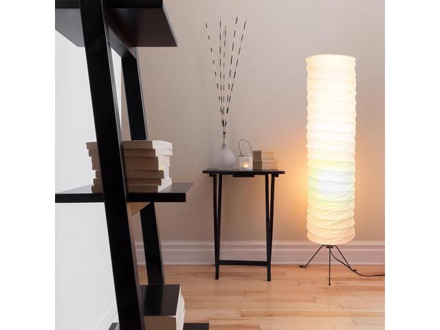 Uonlytech Paper Floor Lamp Shades Nordic Style Table Light Cover Barrel Chandelier Protector for Home Hotel Bedside Desk Wall Floor Lamp
