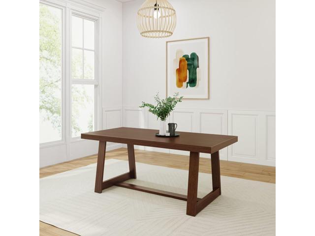 Plank+Beam 72 Inch Farmhouse Dining Table, Solid Wood Rustic Kitchen Table, Large Wooden Rectangular Dinner Table for Dining Room, Home Office,.