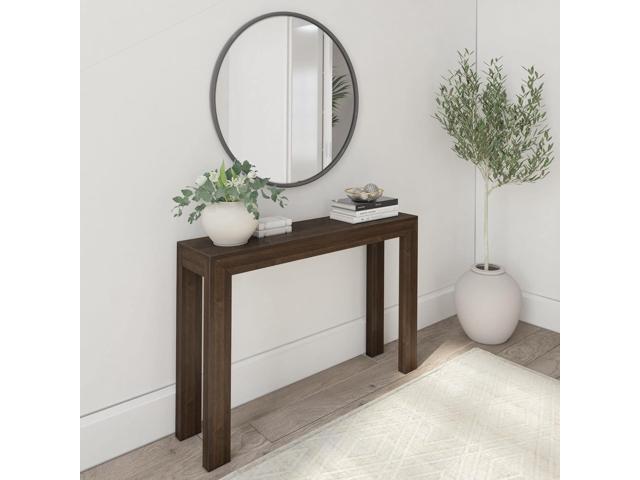 Plank+Beam Modern Solid Wood Console Table, 46.25 Inch, Sofa Table, Narrow Entryway Table for Hallway, Behind The Couch, Living Room, Foyer, Easy.