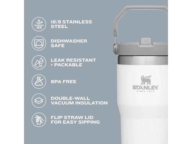 Stanley IceFlow Stainless Steel Tumbler - Vacuum Insulated Water Bottle for Home, Office or Car Reusable Cup with Straw Leak Resistant Flip Cold...