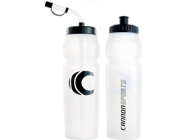 Cannon Sports 1 Liter Sports Water Bottle, BPA-Free, 34 Oz Capacity, Large Mouth, 2 lids (Straw and Squeeze), Great For Helmet Sports Such As...