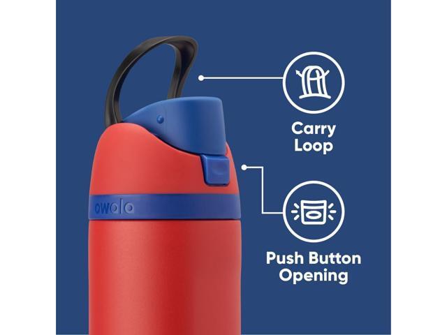Owala Marvel FreeSip Insulated Stainless Steel Water Bottle with Straw for Sports and Travel, BPA-Free Sports Water Bottle, 24 oz, Spiderman